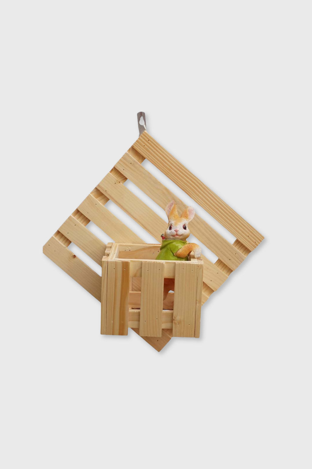 Handcrafted wooden wall planter for home interiors – Exoticura India