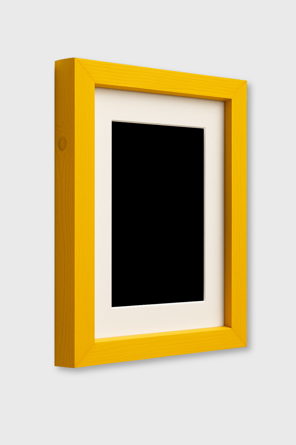 Exoticura vista wooden frame yellow finish for decor