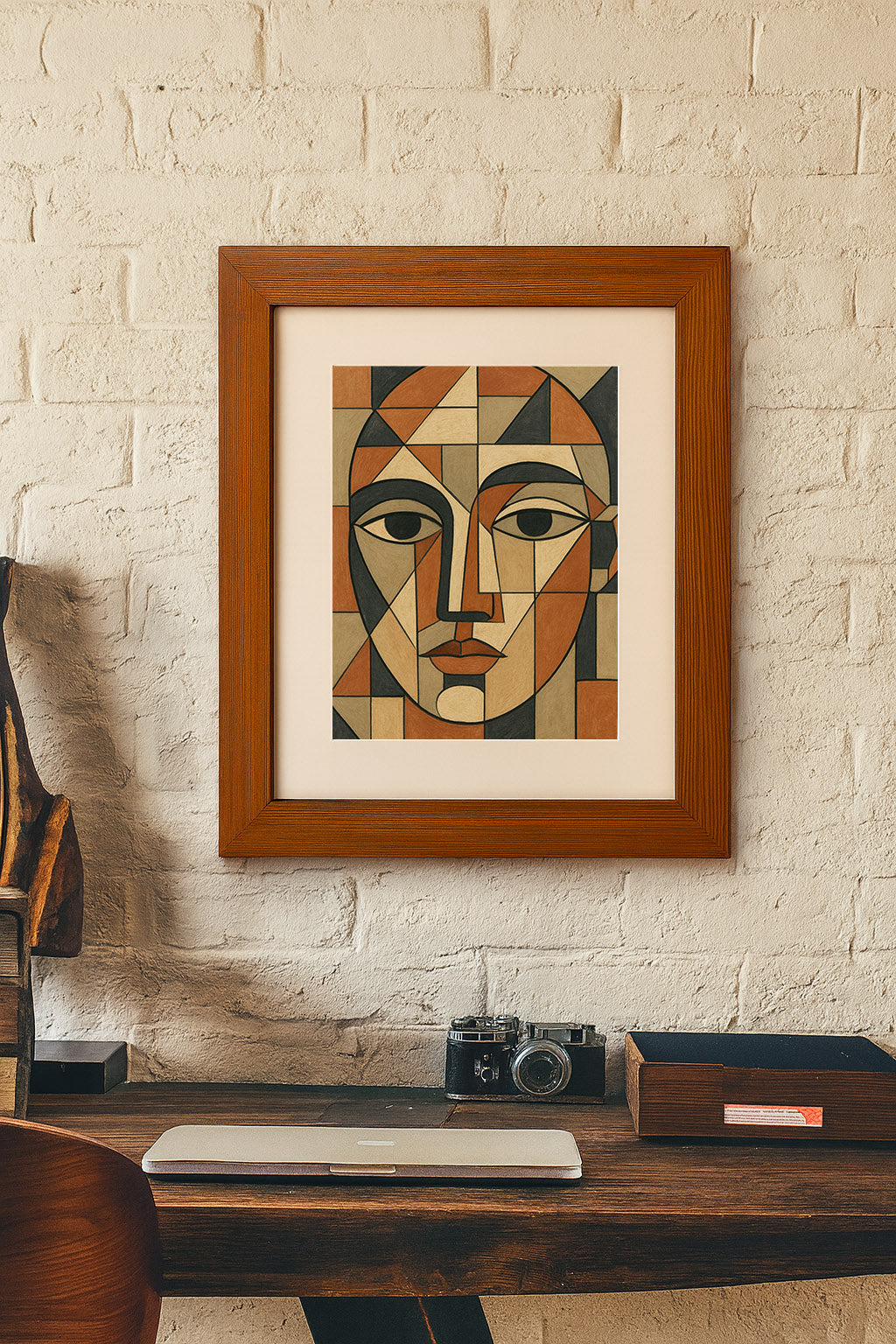Brown wooden aura photo frame – Exoticura decor