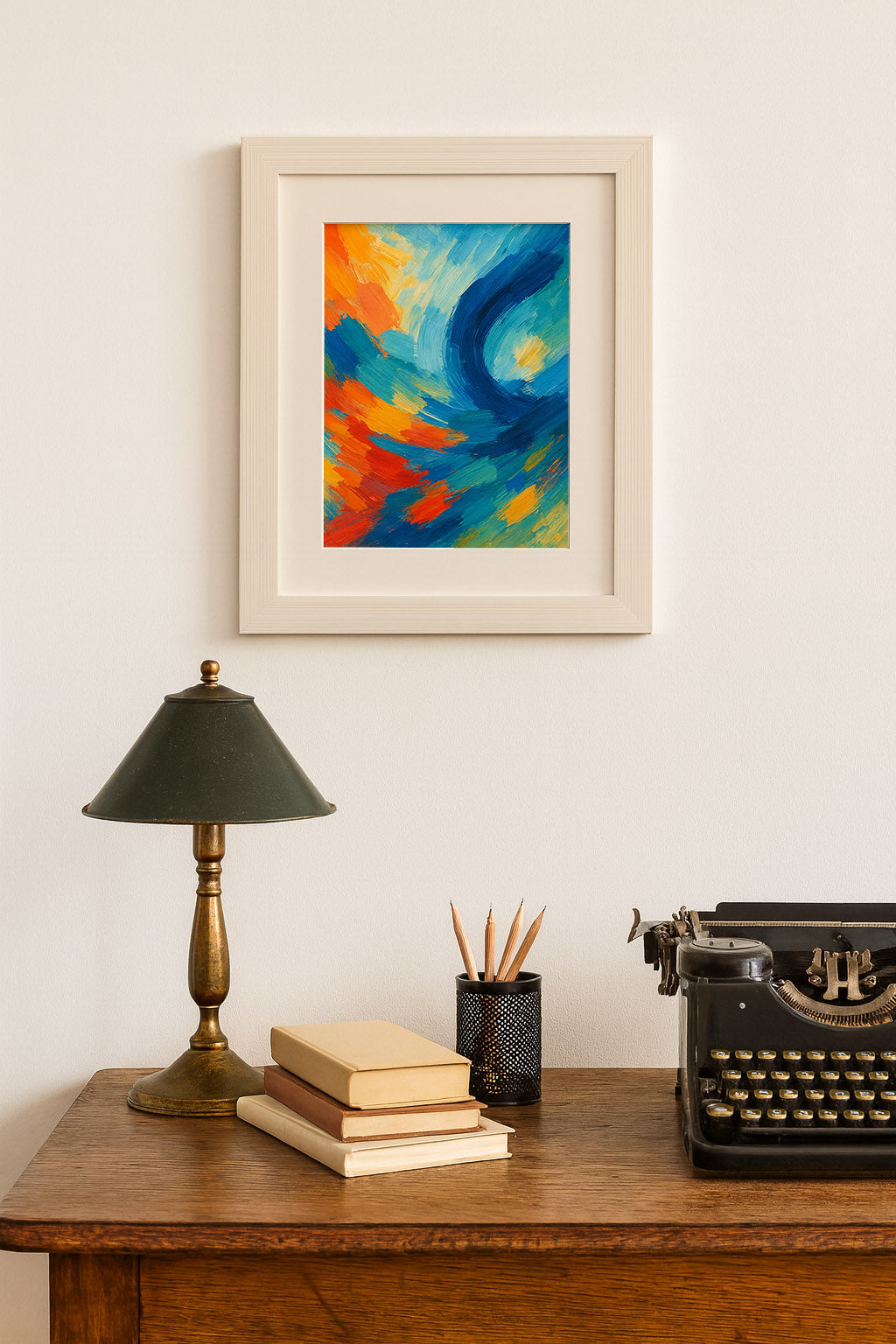 White wooden aura photo frame – Exoticura decor