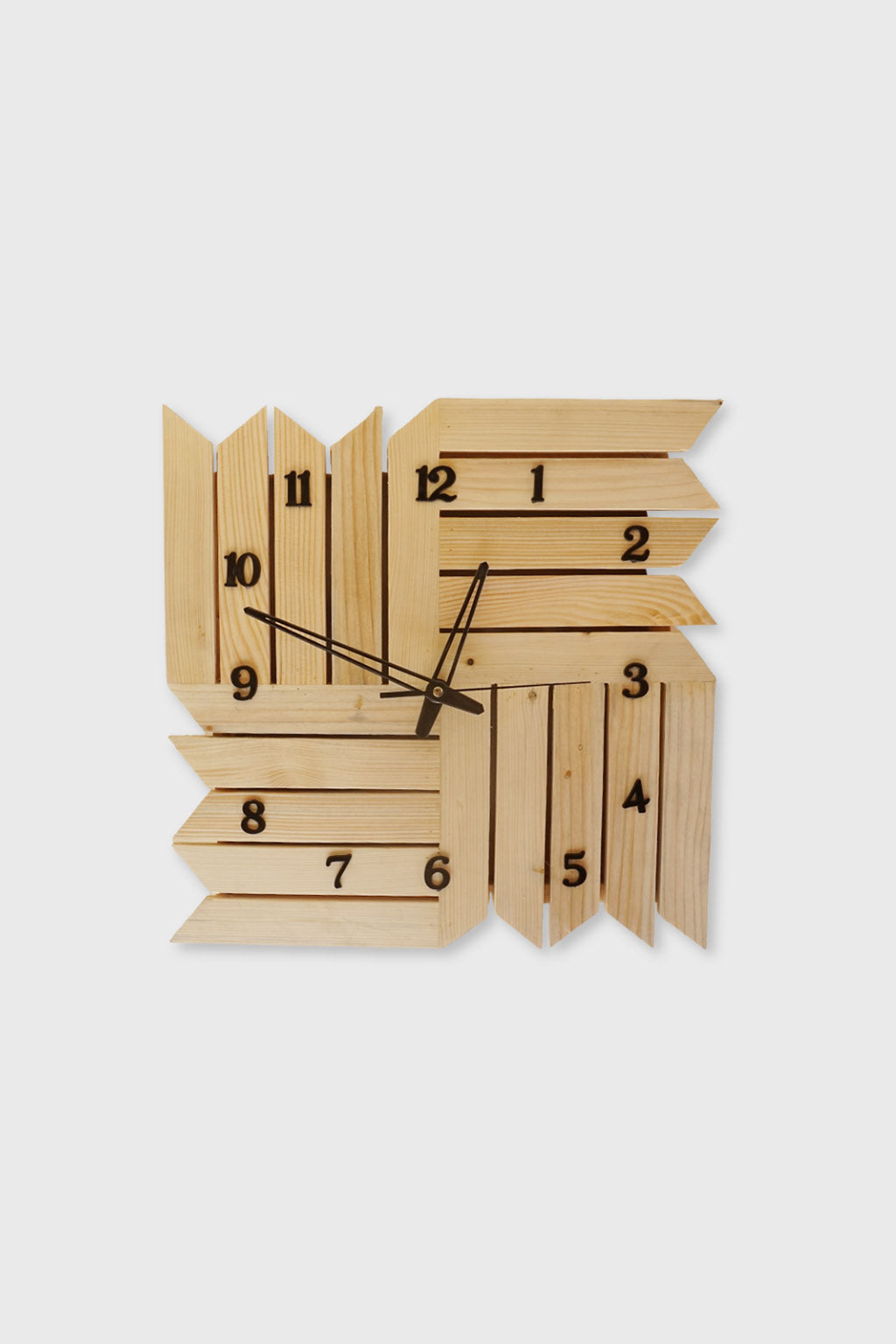 Handcrafted pine wood Swastik wall clock – Exoticura India