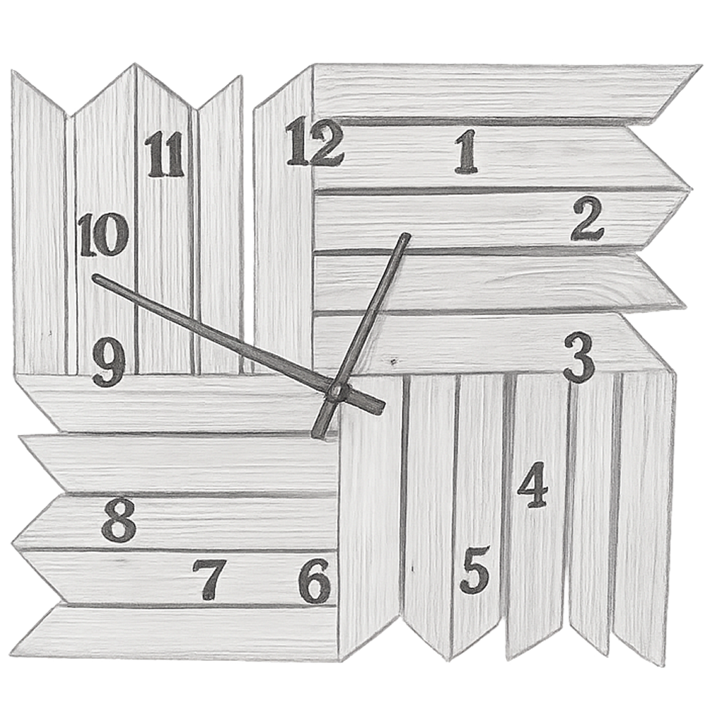 Handcrafted wooden wall clock for modern homes – Exoticura
