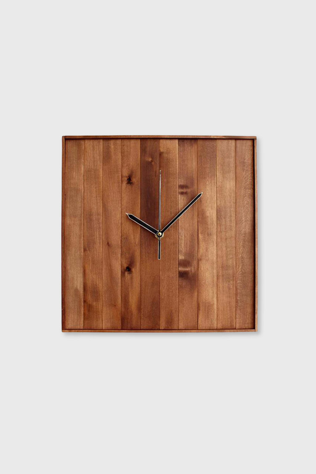 Handcrafted square wooden wall clock – Exoticura India