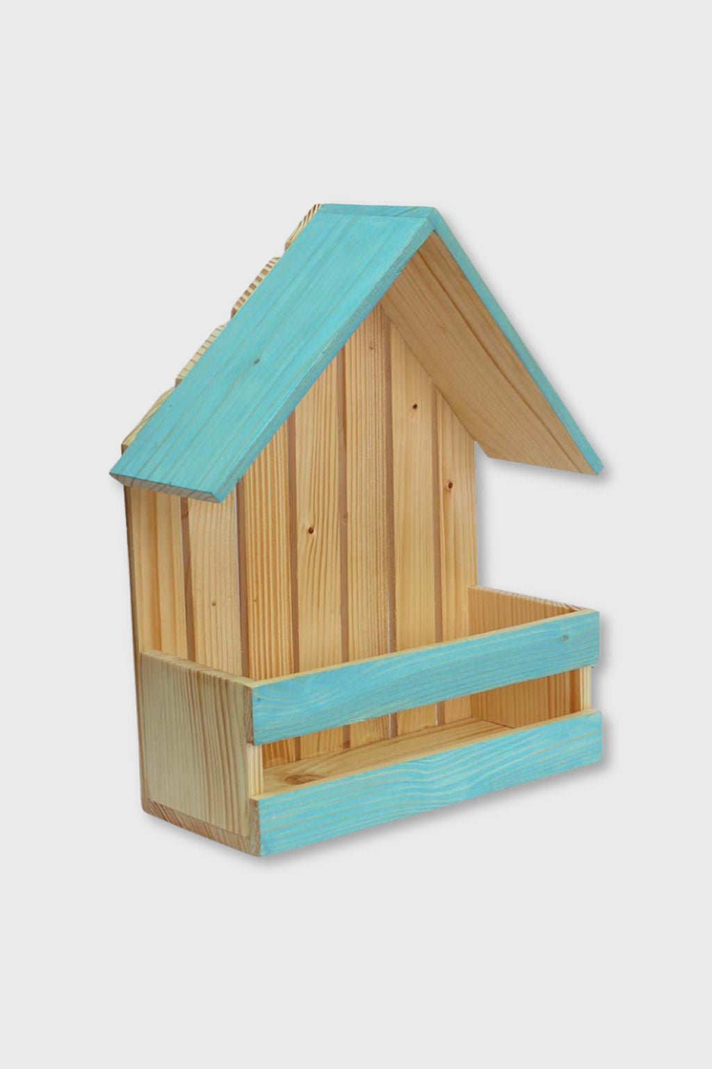 Exoticura house-shaped wooden planter for balcony decor