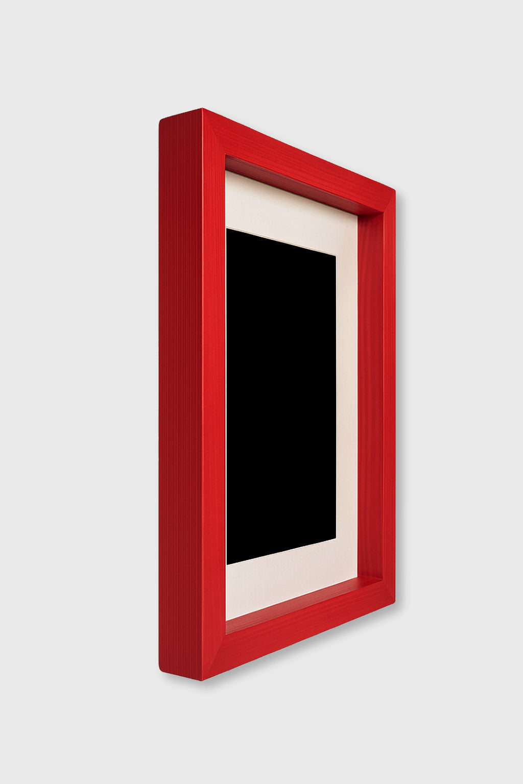 Exoticura vista wooden frame in red finish for decor