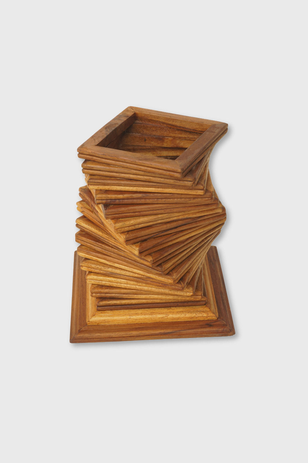 Exoticura modern wooden flower vase for interiors