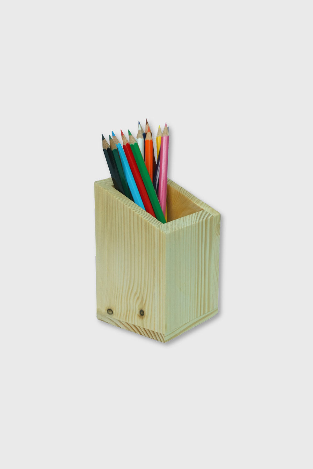 Exoticura modern wooden pen stand for office desk