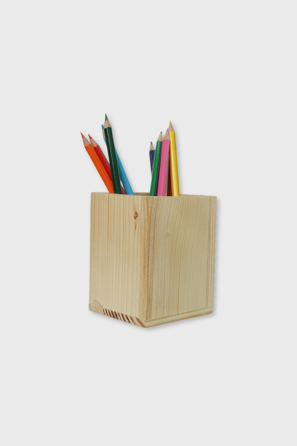Exoticura natural wood desk organizer for office use