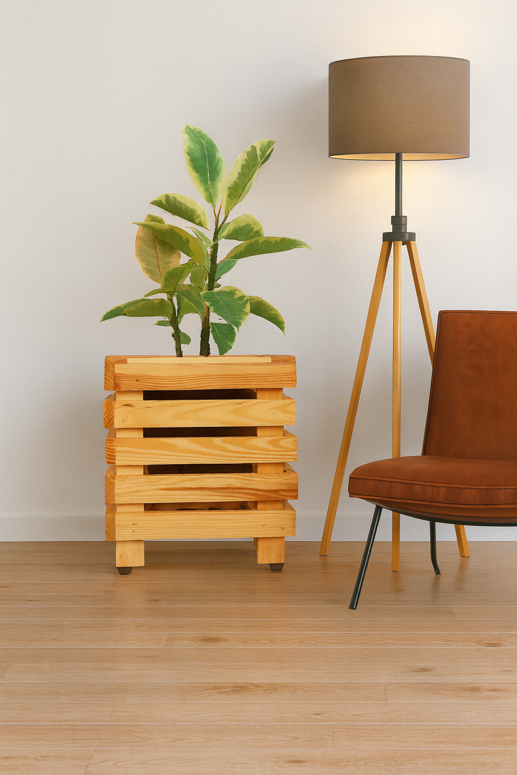 Handmade wooden planter box indoor outdoor – Exoticura