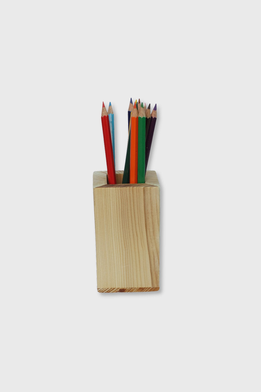 Durable solid pinewood pencil stand handmade – Exoticura decor