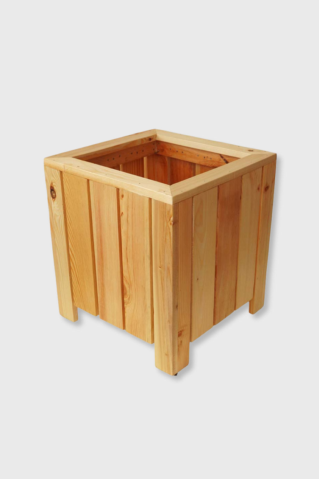 Durable Eco-friendly pinewood square planter – Exoticura India