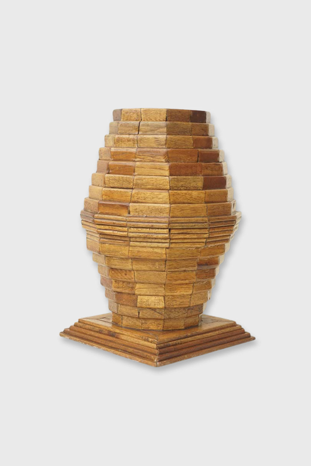 Stylish rustic design wooden vase for living room – Exoticura decor