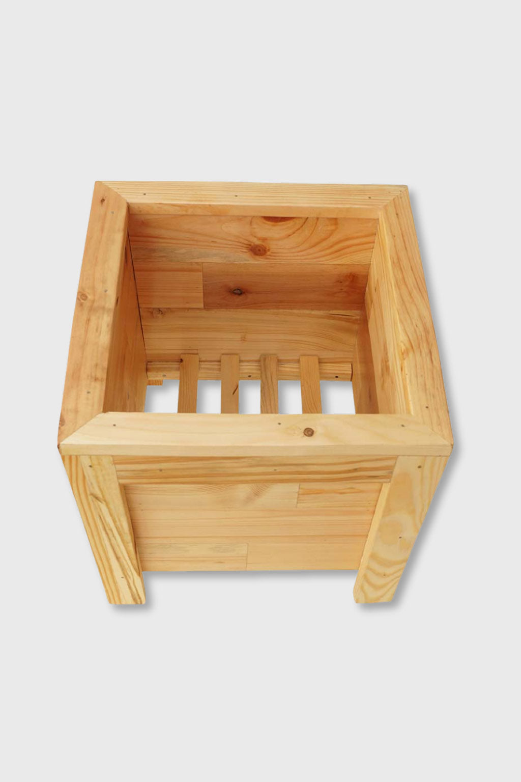 Durable Eco-friendly wooden square planter – Exoticura India