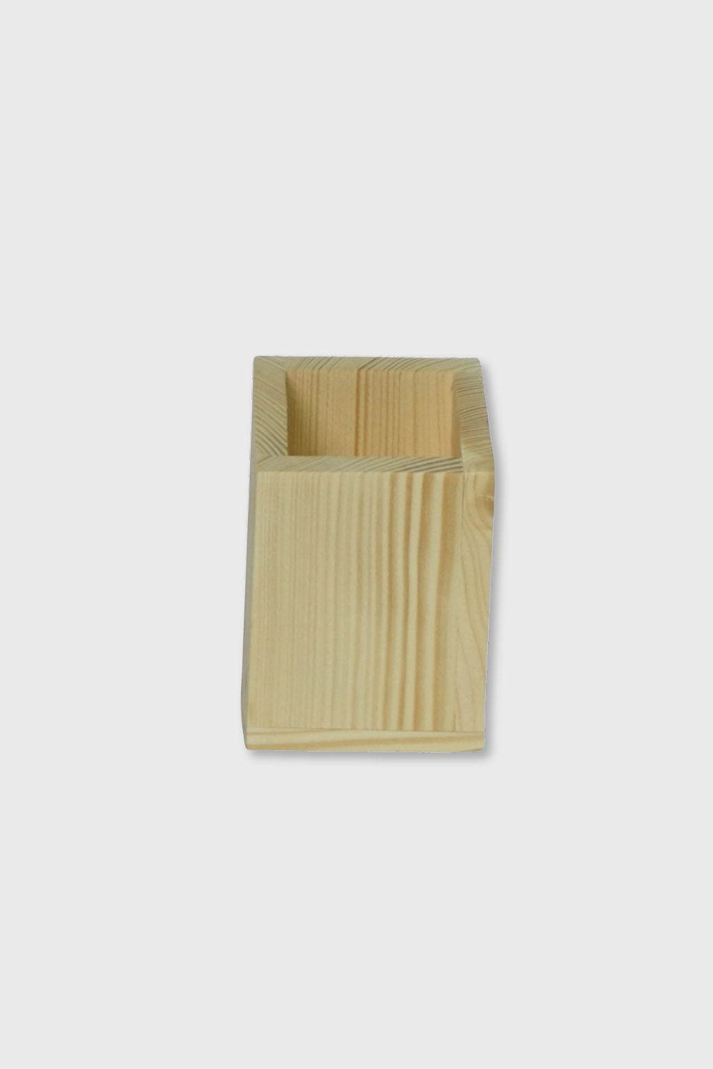 Premium square pine wood pen holder handmade – Exoticura