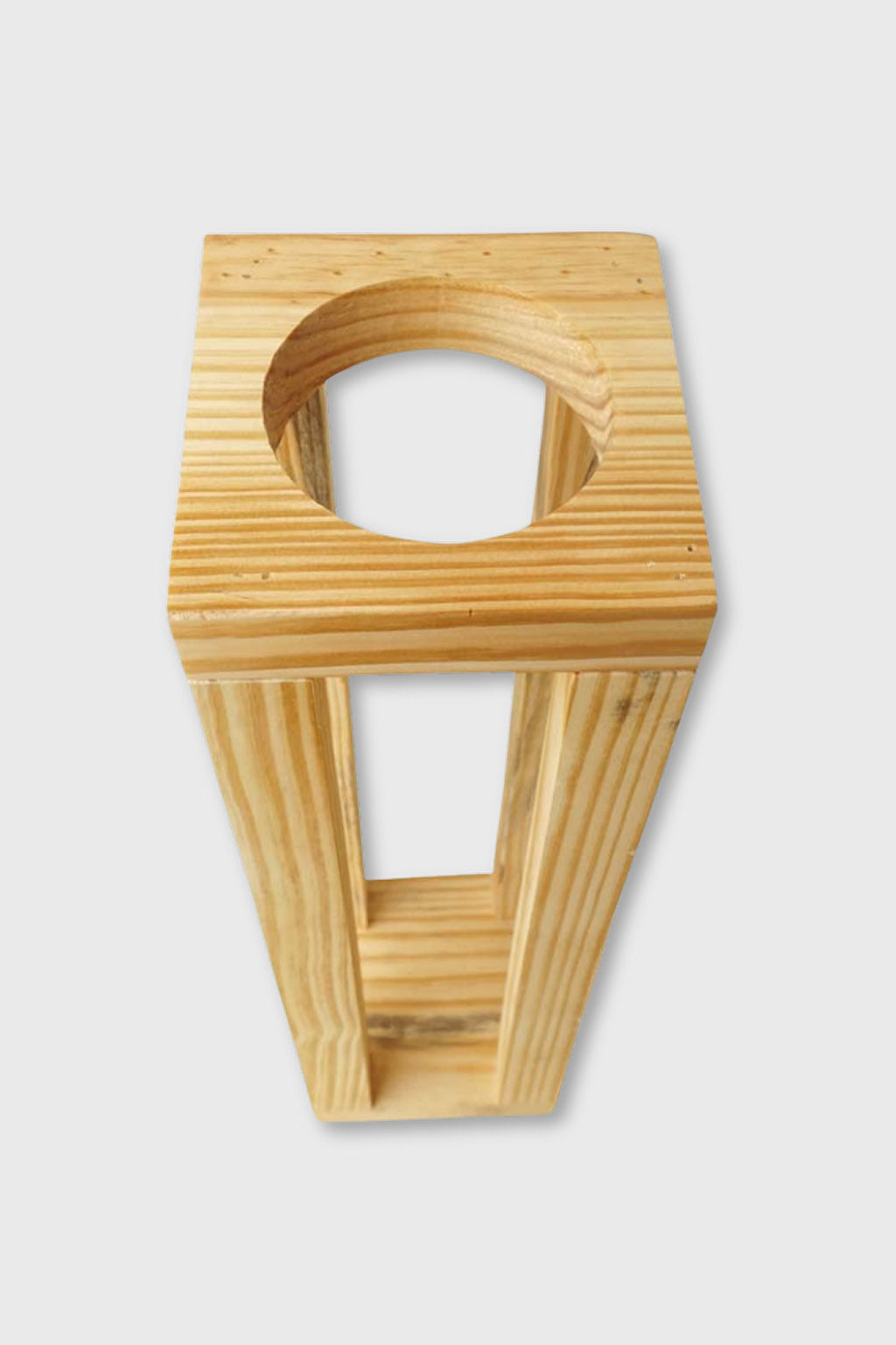 Stylish artisan-made wooden bamboo vase – Exoticura India