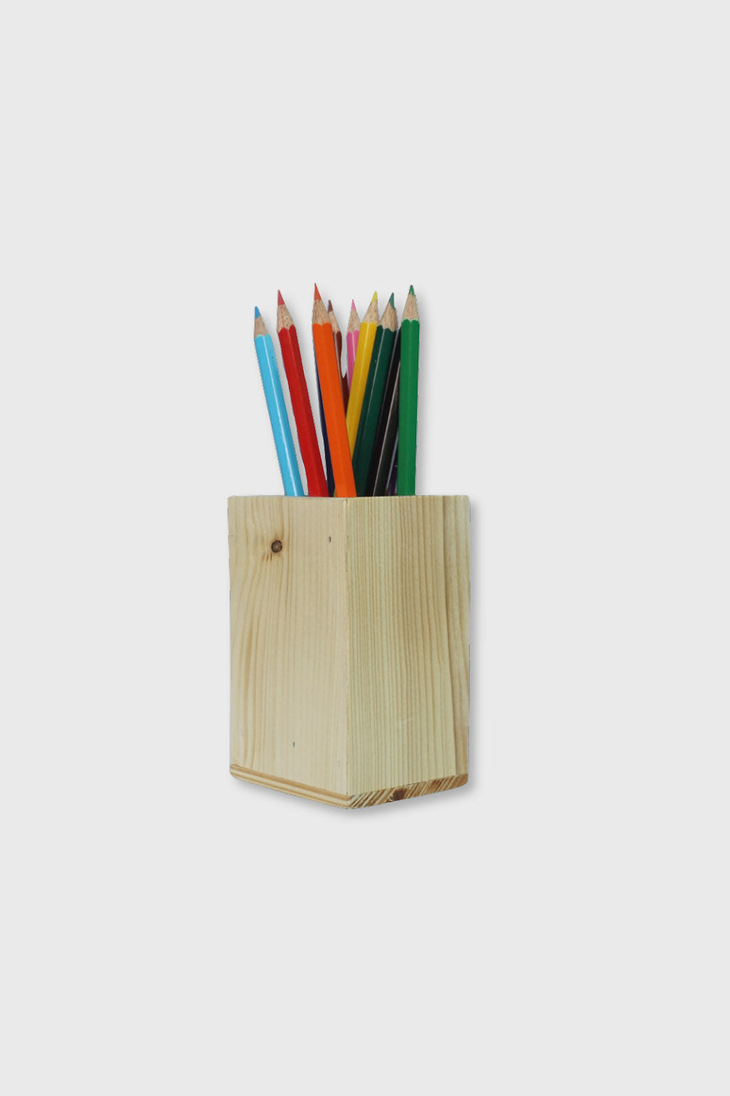 Exoticura pinewood pen holder for office & study tables
