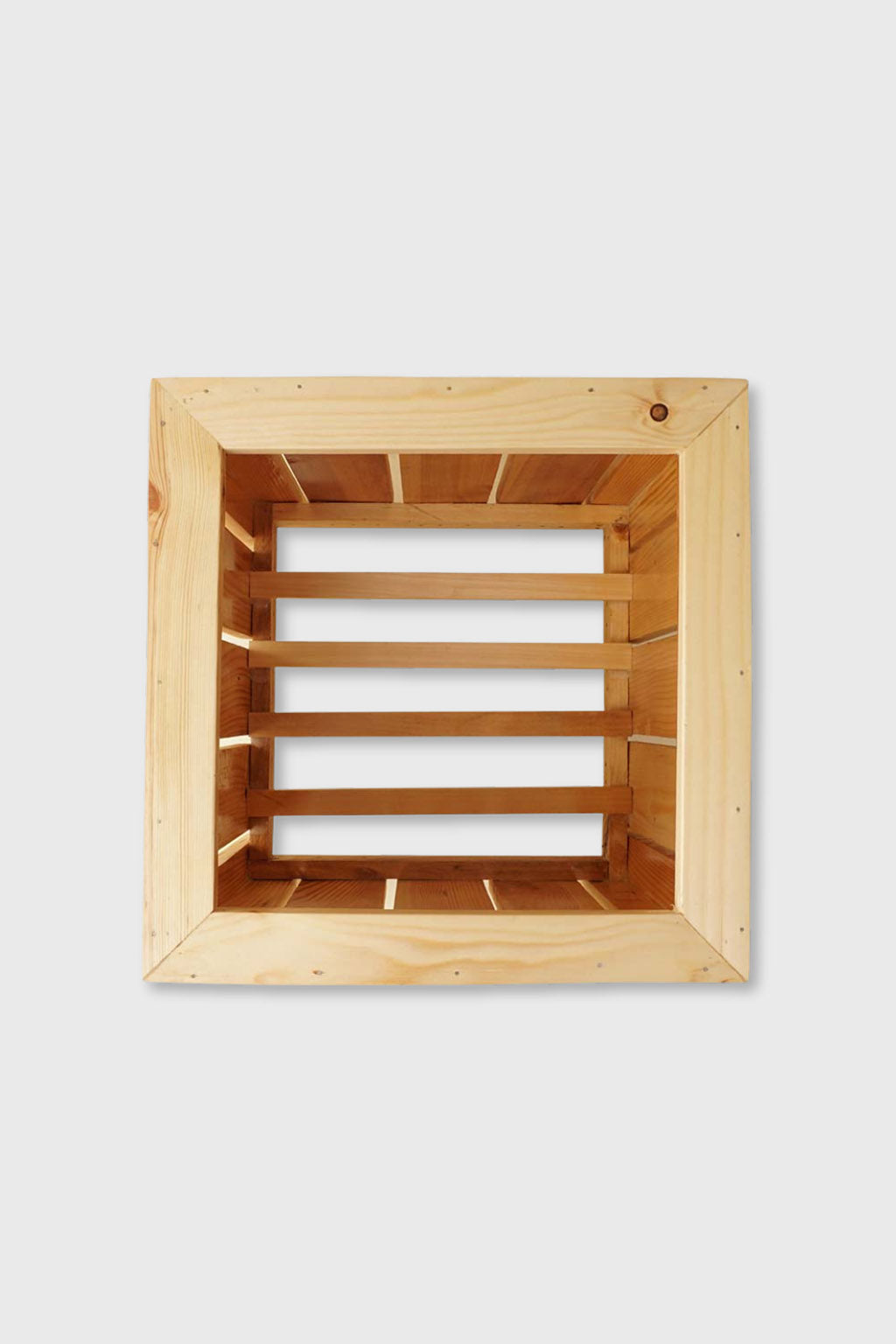 Exoticura artisan-made modern square pinewood planter