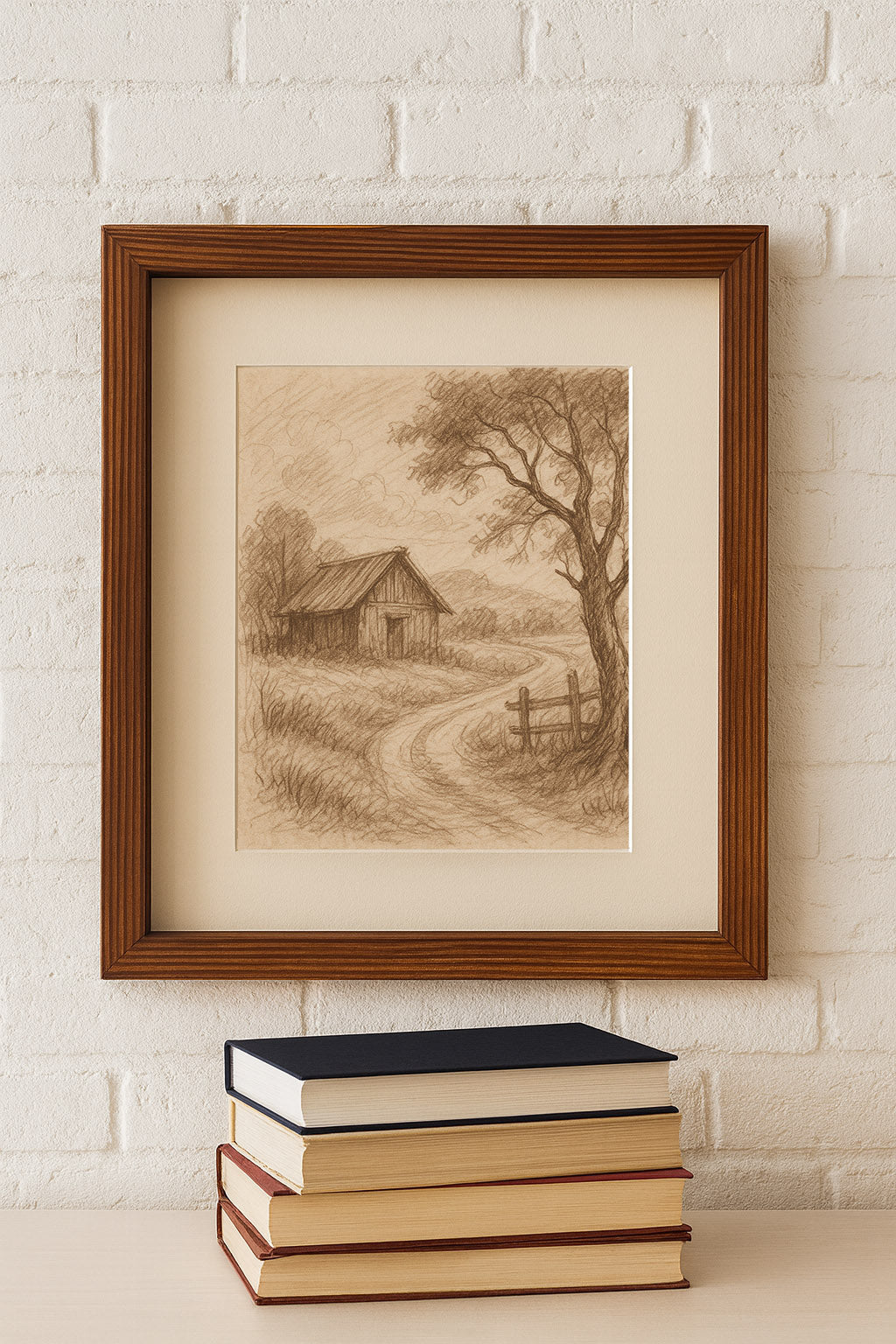 Brown wooden vista photo frame – Exoticura decor